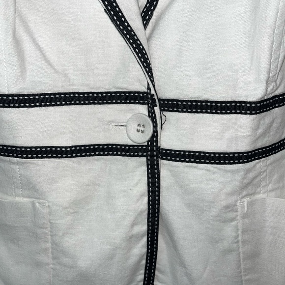 Lane Bryant Linen Blend White Blazer Jacket Size 20: W00069 - Picture 3 of 7